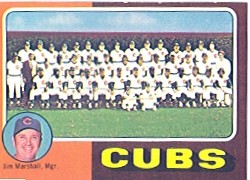 1975 Topps Baseball Cards      638     Chicago Cubs CL/Marshall